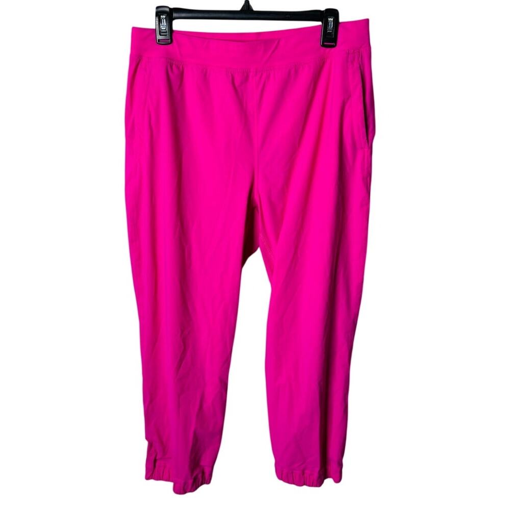 Lululemon Sonic Pink Track Joggers Zip Ankle Running Pants Women's Size 10
